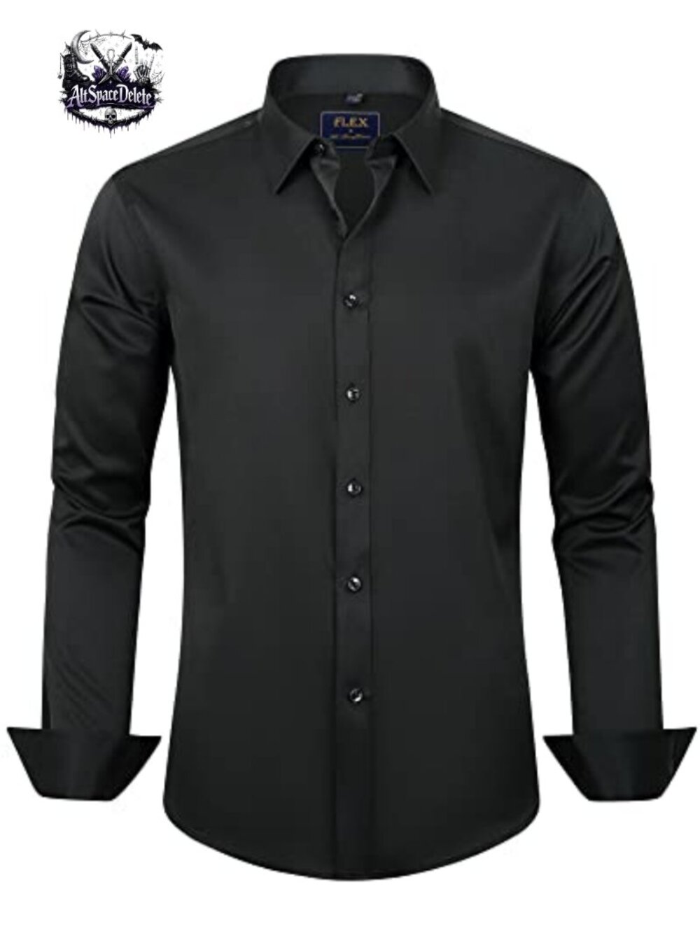 Men's Stretch Wrinkle-Free Long Sleeve Button Down Dress Shirt Regular Fit